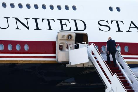 President Donald Trump boards Air Force One on July 1, 2026, at Joint Base Andrews, Maryland.  Finn Gomez/Getty Images