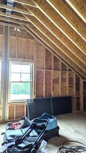This massive garage attic is going to be finished into a studio apartment. The contractor needs to know all of the products you intend to use to ensure his bid is correct. (Tim Carter/Tribune Content Agency)