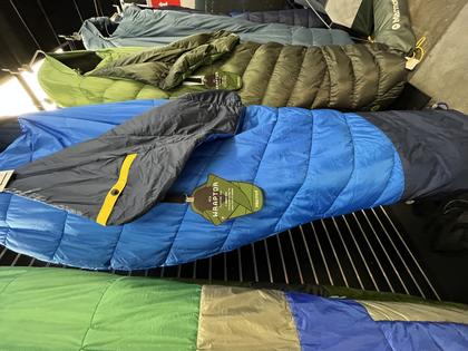 The Wraptor zipperless sleeping bag from Marmot. Andy Yemma.