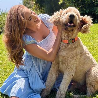 Bang Showbiz / Eva Mendes and new dog Charlie