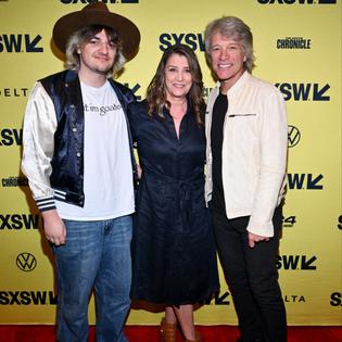 Bang Showbiz / Romeo Bongiovi with his mom, Dorothea Hurley, and dad, Jon Bon Jovi.