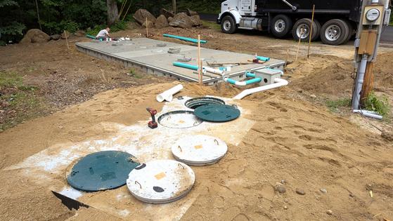 This is a unique septic system installation. You can drive a car on top of the leach field! (Tim Carter/Tribune Content Agency/TNS)