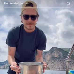 Bang Showbiz / Brooklyn Beckham leaves fans horrified by pasta cookery as he's accused of 'rage bait'