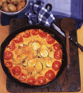 Frittatas can be eaten warm or at room temperature and served for brunch, lunch, or supper. (Maura McEvoy/TCA)