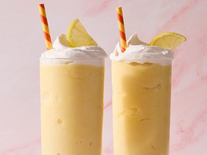 Pineapple and coconut give this creamy and refreshing whipped lemonade tropical vacation vibes. (Erik Bernstein/TCA)