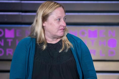 Heidi Beirich on April 6, 2017, when she worked at the Southern Poverty Law Center.
              AP photo/Mary Altaffer