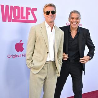 Bang Showbiz / Brad Pitt couldn't resist a dig at George Clooney