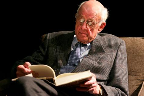 Wendell Berry reads one of his poems from ‘This Day: Collected & New Sabbath Poems’ at the  The Center for Interfaith Relations’ Festival of Faiths in Louisville, Ky., in 2014.
              Festival of Faiths, CC BY