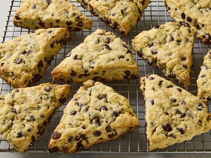 Tender, buttery scones studded with chocolate morsels that melt in your mouth. (Ryan Liebe/TCA)