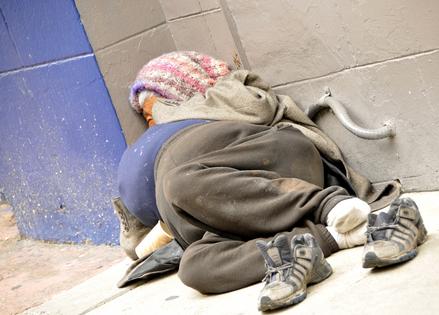 Homeless woman. Dreamstime/TCA