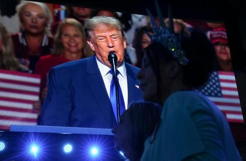 President Donald Trump speaks at the RNC midterm convention in Dallas on Sept. 9, 2026. Eric Lee/Pool photo via AP