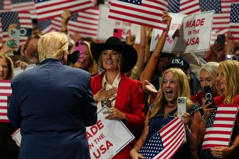President Trump arrives at the Republican convention in Dallas on Sept. 9, 2026.
AP Photo/Julia Demaree Nikhinson