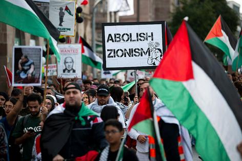 Pro-Palestinian organizations demonstrate on Sept. 13, 2025, in Nuremberg, Germany.
              Daniel Vogl/picture alliance via Getty Images