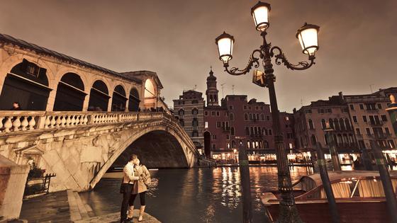While Venice is mobbed during the day, it becomes empty at night...and travelers who spend the evening here seem to have the city all to themselves. (Dominic Arizona Bonuccelli, Rick Steves' Europe)