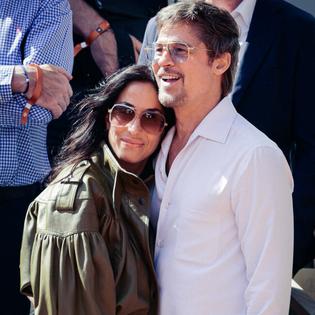 Bang Showbiz / Ines de Ramon and Brad Pitt attended Taylor Swift and Travis Kelce's wedding.