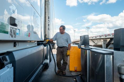 Diesel prices hit truckers, who deliver a vast range of products to consumers and markets across the nation.
Brandon Bell/Getty Images