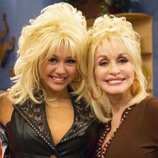 Bang Showbiz / Miley Cyrus and her godmother Dolly Parton