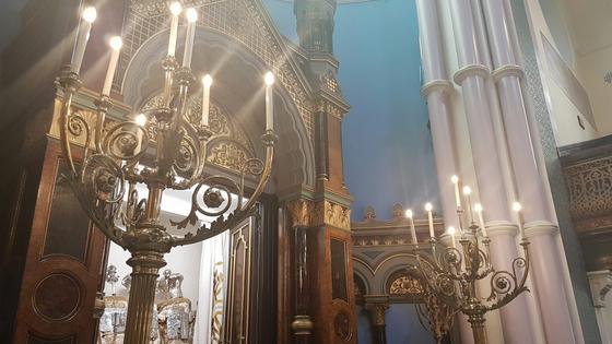 The Torah ark stands open in Garnethill Synagogue in Glasgow, Scotland.
              Stinglehammer/Wikimedia Commons, CC BY-SA