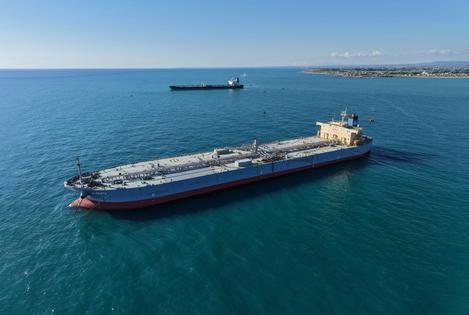 Iraq has taken to trucking oil overland to be loaded on ships in Syrian ports.
Hasan Belal/Anadolu via Getty Images