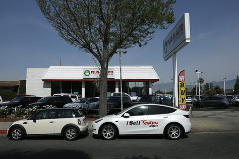 Demand for electric vehicles, including used ones, has risen as fuel prices have climbed.
              Justin Sullivan/Getty Images