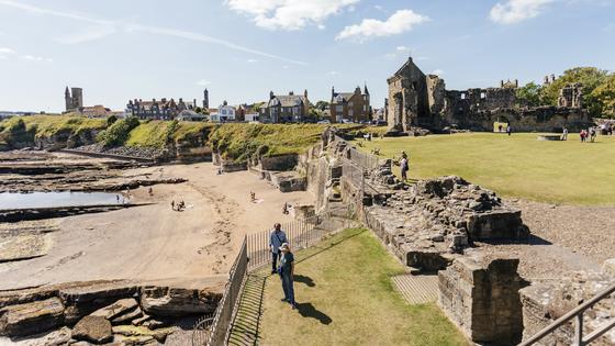 While golf is the main draw to St. Andrews, there are many other reasons to visit – like the ruins of its castle and cathedral, which were destroyed during the Reformation. (Dominic Arizona Bonuccelli, Rick Steves' Europe)