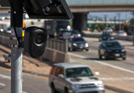 A Flock camera is seen on Sept. 14, 2026, in Burbank, Calif.
Justin Sullivan/Getty Images