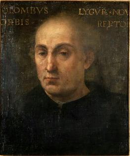 There are no known contemporary portraits of Columbus. This one was likely painted in the 16th century, after his death.
              Wikimedia Commons
