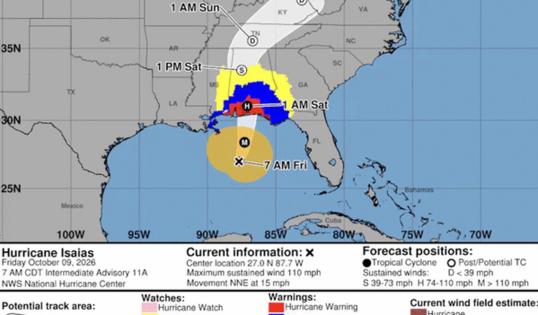 Handout/National Hurricane Center/TNS