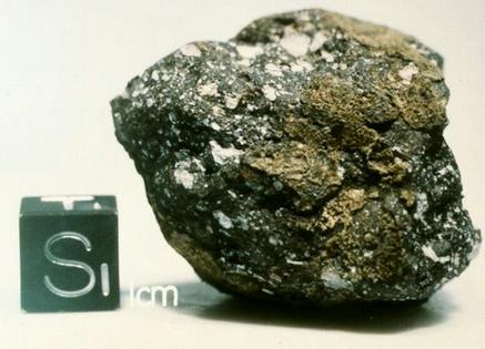 The Allan Hills A81005, found in Antarctica in 1982, was the first meteorite found on Earth that was proved to have come from the Moon.
              NASA