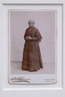 WASHINGTON, DC - JUNE 17: A recently-found photograph of escaped slave, abolitionist and Union spy Harriet Tubman that was acquired by the Smithsonian is displayed before a hearing of the House Administration Committee in the Longworth House Office Building on Capitol Hill June 17, 2015 in Washington, DC. Auburn, New York, photographer H. Seymour Squyer made the photograph around 1885. Born into slavery, Tubman used a network of antislavery activists and safe houses known at the Underground Railroad to help lead about 13 missions to rescue about 70 enslaved family and friends. (Photo by Chip Somodevilla/Getty Images)