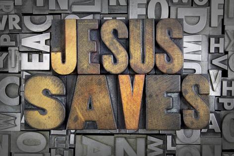 Jesus saves in letterpress. Dreamstime/TCA