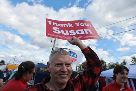 Through her multiple reelection campaigns, Republican Sen. Susan Collins has focused on the money she brings to Maine. Spencer Platt/Getty Images