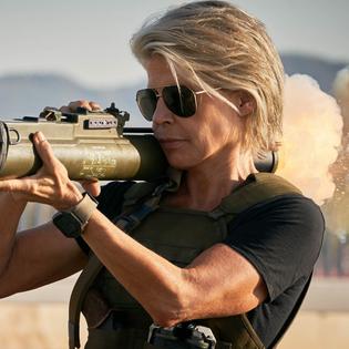 Bang Showbiz / Linda Hamilton in Terminator: Dark Fate