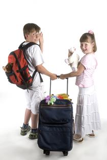 Kids traveling. Dreamstime/TCA