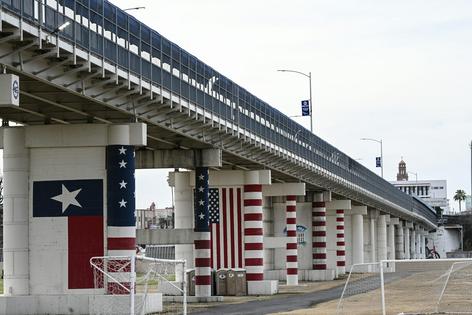 The Eagle Pass 1 International Bridge at the U.S.-Mexico border is pictured in Eagle Pass, Texas, on Feb. 18, 2026.
              Ronaldo Schemidt/AFP via Getty Images