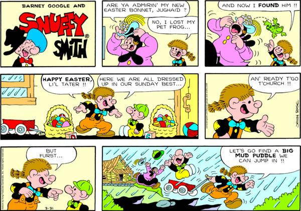 Barney Google And Snuffy Smith by Billy DeBeck on Sun, 31 Mar 2024