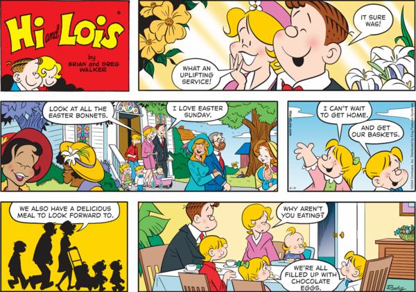 Hi and Lois by Robert "Chance" Brown, Brian Walker and Greg Walker on Sun, 31 Mar 2024