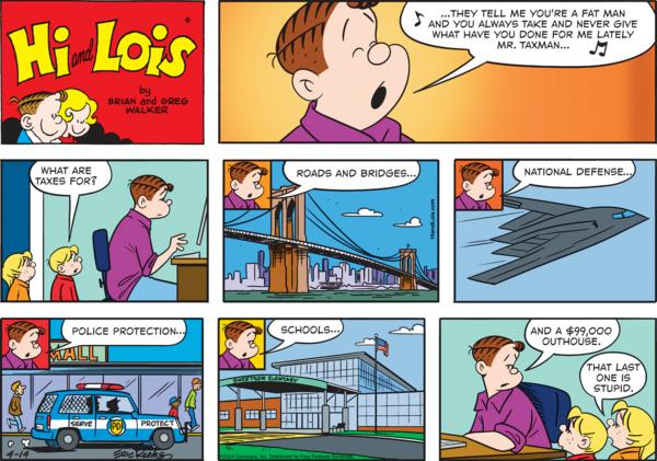 Hi and Lois by Robert "Chance" Brown, Brian Walker and Greg Walker on Sun, 14 Apr 2024