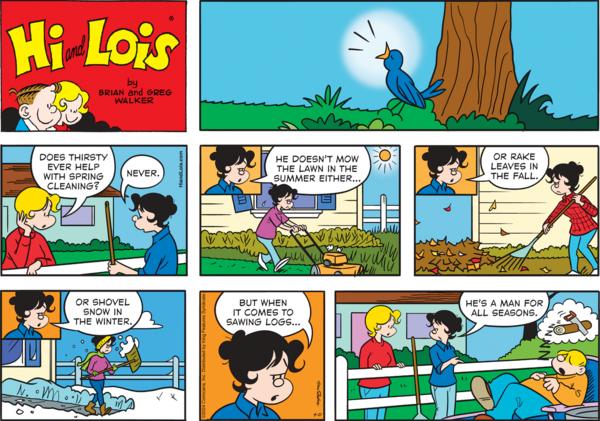 Hi and Lois by Robert "Chance" Brown, Brian Walker and Greg Walker on Sun, 21 Apr 2024