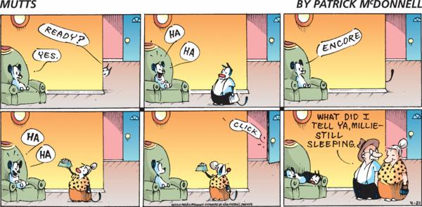 Mutts by Patrick McDonnell on Sun, 21 Apr 2024
