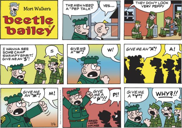 click or tap to zoom Beetle Bailey for 7/6/2025