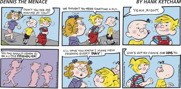 click or tap to zoom Dennis the Menace for 7/6/2025
