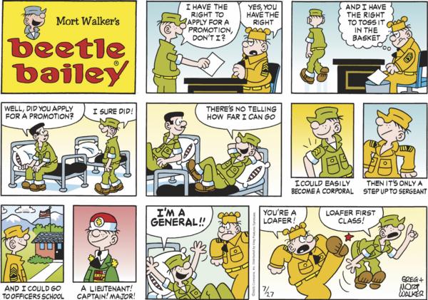 click or tap to zoom Beetle Bailey for 7/27/2025