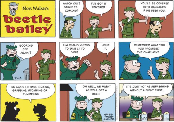 click or tap to zoom Beetle Bailey for 8/10/2025