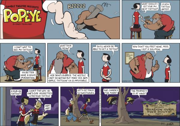 click or tap to zoom Popeye for 8/17/2025