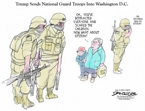 click or tap to zoom Jeff Danziger for 8/13/2025