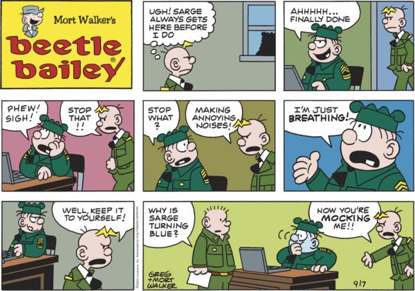 click or tap to zoom Beetle Bailey for 9/7/2025