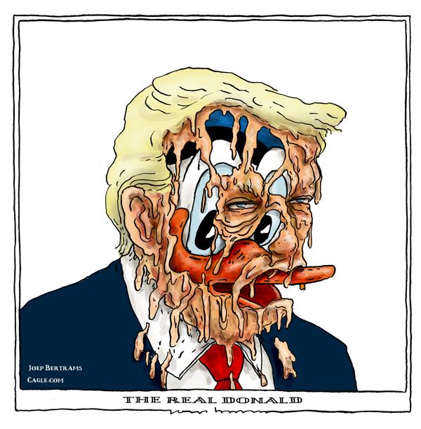 click or tap to zoom incorporation Donald Duck by Donald Trump