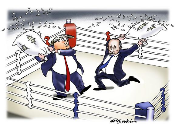 Trump and Putin are pillow fighting