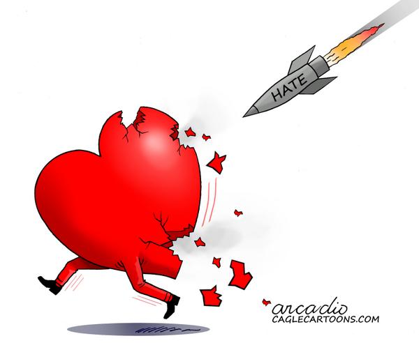 HATRED AGAINST LOVE.